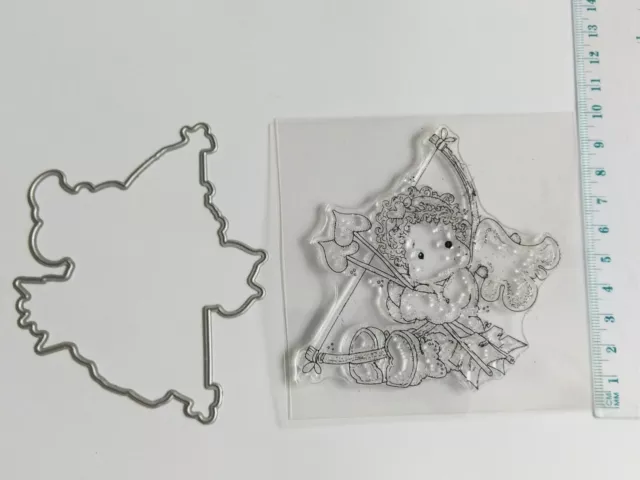 Klarer Silikonstempel und passende Schneidwerkzeuge Basteln Scrapbooking Kartenherstellung