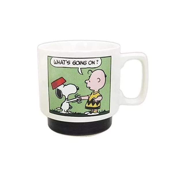 Snoopy Comic Coffee Mug K.onishi(Black PY-1211) From Japan JP