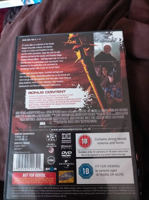 DOOMSDAY 2008 BOB Hoskins, Rhona Mitra, Adrian Lester [DVD] EUR 4,67 ...