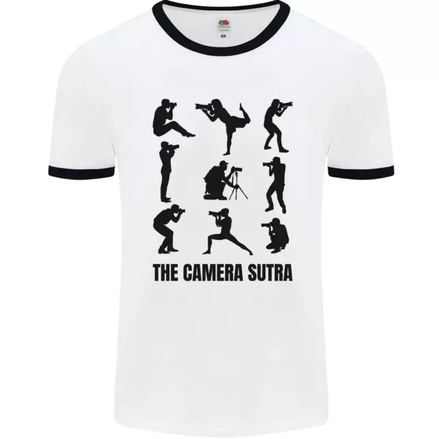 Camera Sutra Funny Photographer Photography Mens Ringer T-Shirt