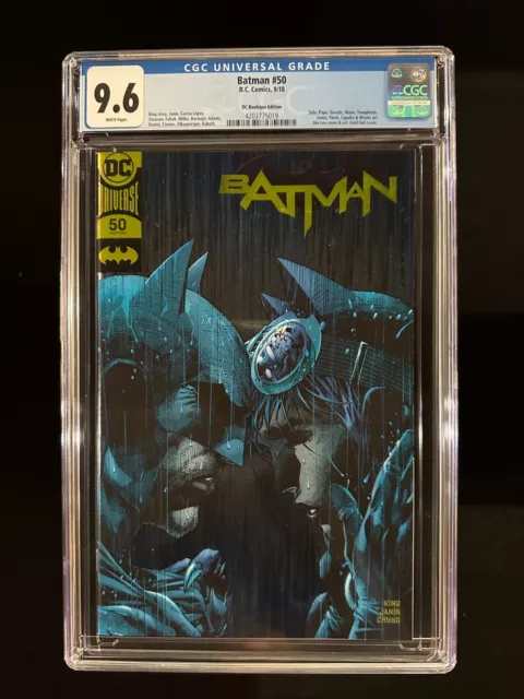 Batman #50 CGC 9.6 (2018) - DC Boutique Edition - Gold Foil cover - Jim Lee