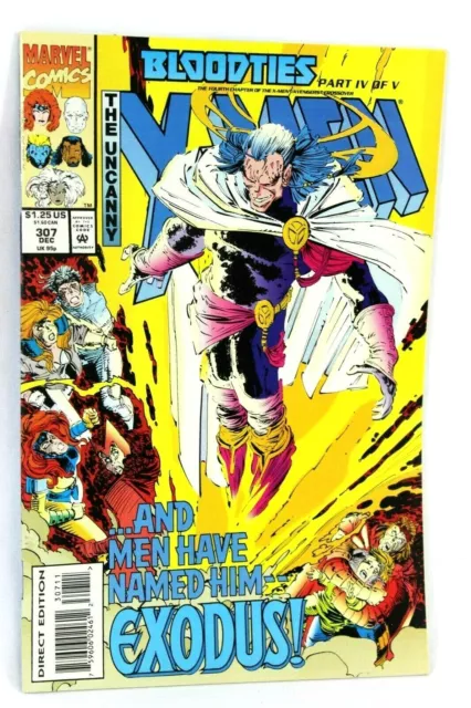 Uncanny X-Men #307 Bloodties Part 4 Named Him Exodus 1993 Marvel Comics F-/F