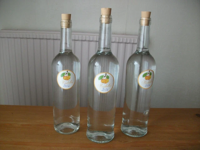 ANCIENNE PETITE BOUTIELLE mignonette ANISETTE LIQUEUR NORMANDE vide