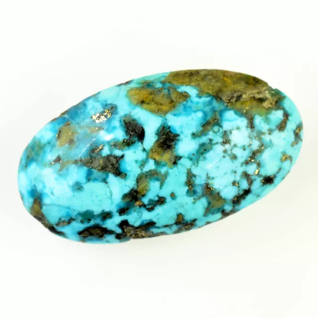 51.30 Ct Natural Arizona Morenci Blue Turquoise Cabochon Certified Gemstone