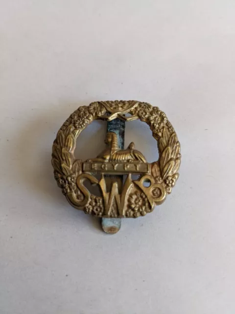 Military Cap Badge South Wales Borderers