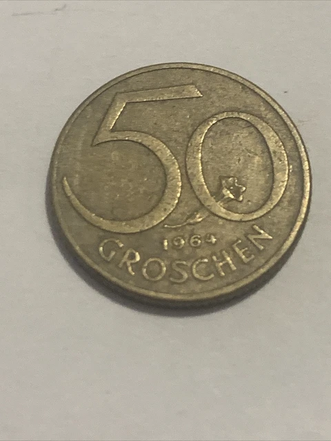 Austria,  1964 50 Groschen Coin Foreign Coin