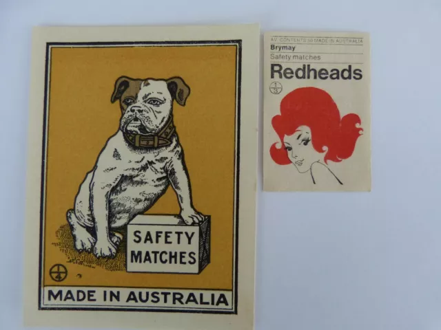 Bulldog Safety Matches Matchbox Packet Label