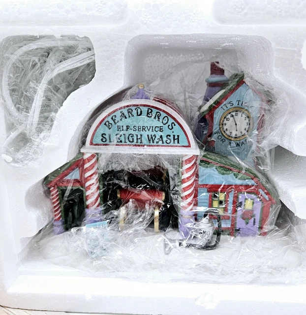 Dept 56 Beard Bros Sleigh Wash North Pole Series Mint in Box MIB 2