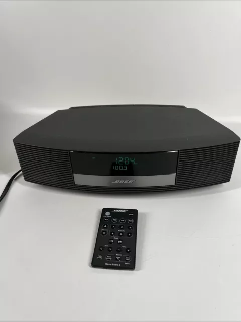 Bose Wave Radio II AWR1B2 AM/FM AUX Alarm Clock Stereo Remote Tested Works