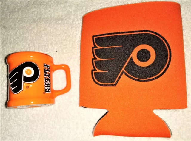 Philadelphia Flyers Mini Ceramic Mug & Philadelphia Flyers Drink Koozie - New