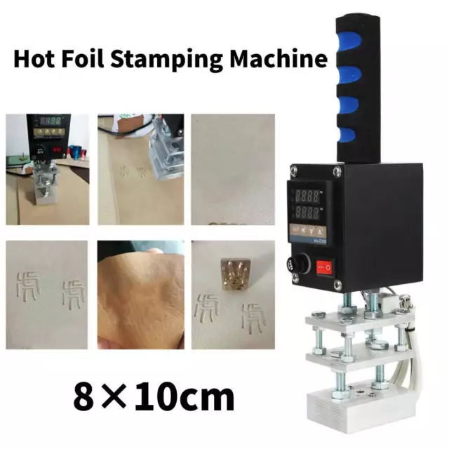 Hot Foil Stamping Machine Digital Heat Press Leather Cloth Wood Pressing Tool