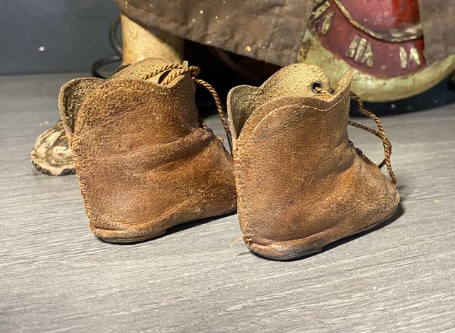Paire De Chaussures Anciennes Pour Poupée Ancienne Jumeau Sfbj 3