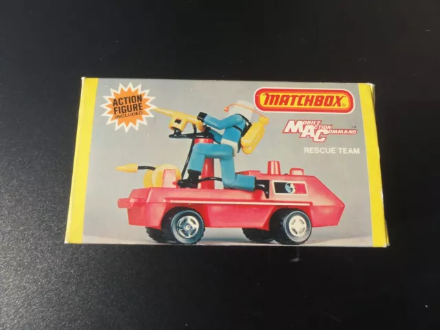 Matchbox Mac Mobile Action Command Feuerbekämpfungseinheit Mc 2