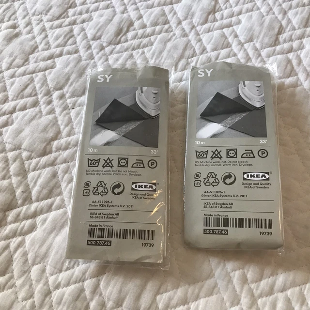 Pantalones IKEA SY con cortinas de hierro dobladillo fácil de usar 33' dos paquetes