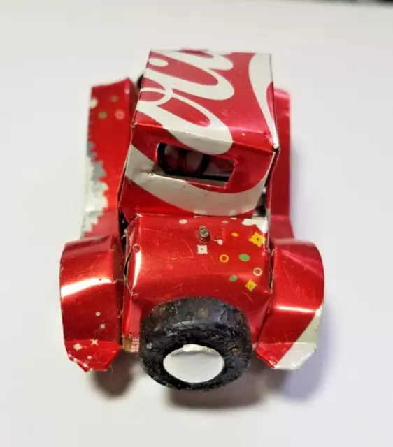 Vintage Handmade Hotrod Car  Made From Recycled Coca Cola Soda Cans 3