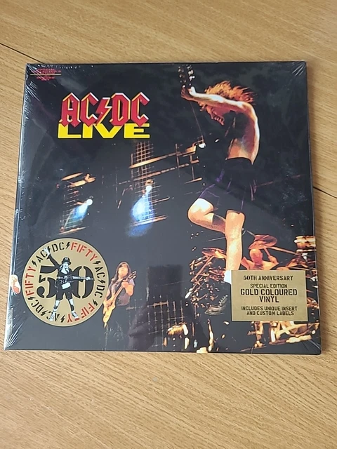 AC/DC – LIVE - 50th anniversary - Special Edition - GOLD Double Vinyl ...