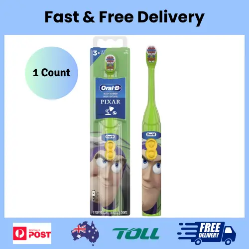 Oral B Kids Toy Story Electric Toothbrush Soft Battery Teeth Dental Care Cleaner