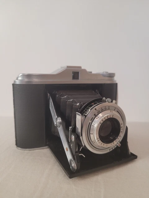 vintage AGFA Kamera ISOLETTE V im Lederetui - midcentury 50/60er Jahre