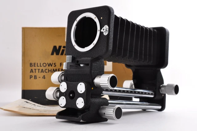 [Exc+5] Nikon PB-4 Bellows Focusing attachment With /Box Instructions from JAPAN