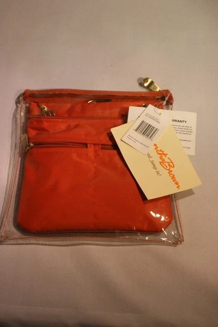 Samantha Brown Crossbody Bag Travel or Everyday Orange Adjustable Strap ~ NWT