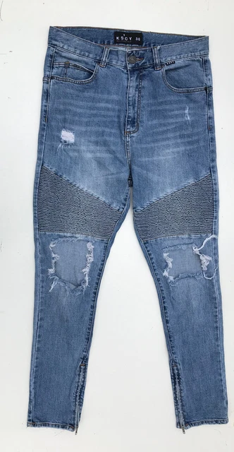 KSCY KISS CHASEY Biker Destroy Jeans Size W36 L32
