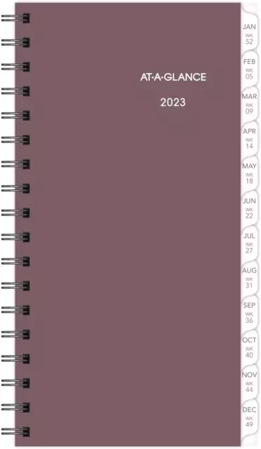 2023 Weekly Planner Refill, Hourly, 12068 Day-Timer, 3-1/4" X 6-1/2", Size 2, Po