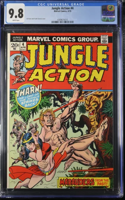 Jungle Action #4 CGC 9.8 (1973) Gil Kane & Frank Giacoia Work Marvel Comics