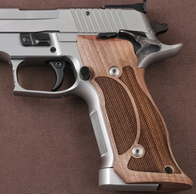 Ksd Poignée de rechange en noyer pour modèle SIG P220 (avec motif à