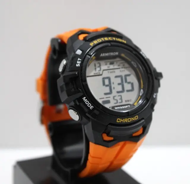 Armitron: Mens's Watch - 40/8388 - Black/Orange