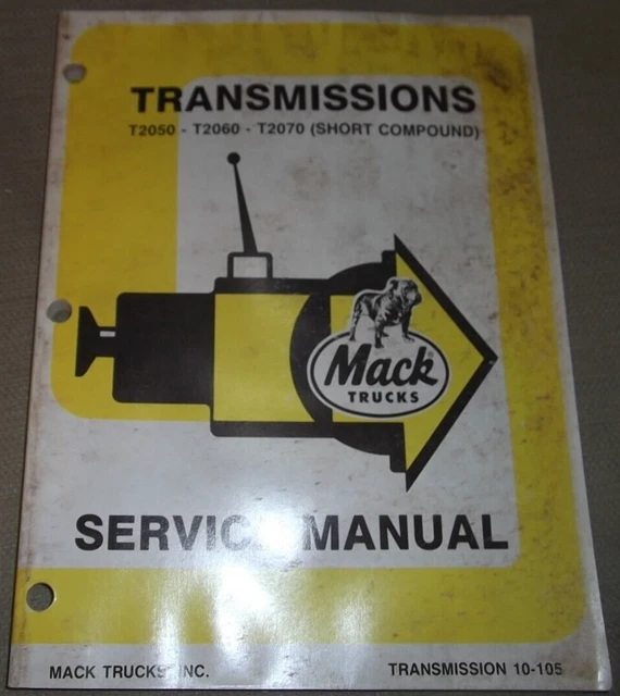 MACK T2050 T2060 T2070 Trasmissione Revisione Negozio Officina di Riparazione