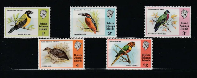 Solomon Islands 1975 Faune Oiseaux Yvert N°261/65 MNH MF121072