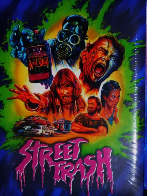 STREET TRASH  Ltd. 2 Disc wattiertes MEDIABOOK (Bluray/DVD) Unrated-Deutsch-Rar