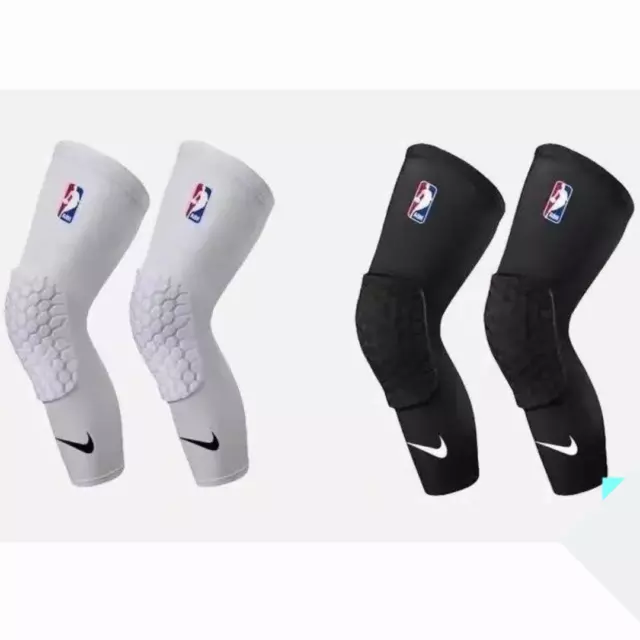 Pro NBA Basketball Compression Padded Knee Sleeves Pair