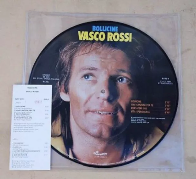 Vasco Rossi - Picture Disc + Tagliandino Originale - Bollicine / Vinile 12"