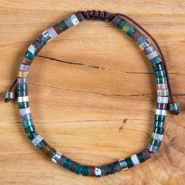 Indian Agate Dainty Bracelet Minimalist Classy Jewellery Women Boho Bracelet UK