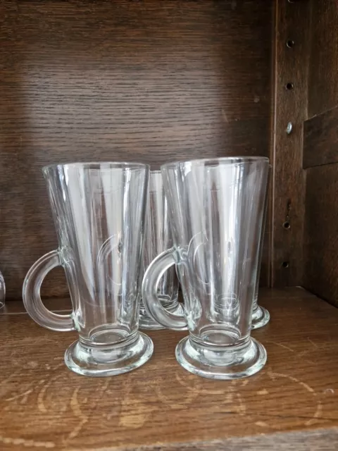 4 Glass IKEA Latte Mugs