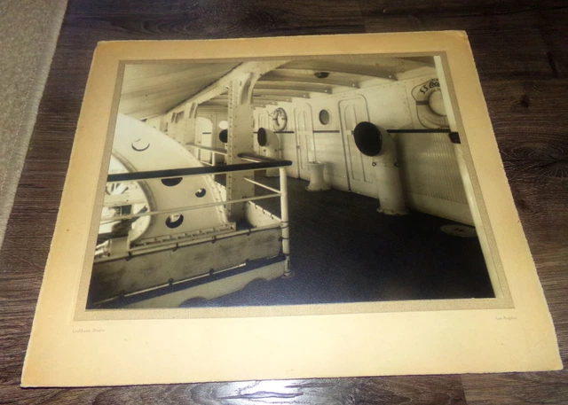 Rare 1930's Los Angeles Ship deck Coca-Cola plant Building photo Luckhaus studio