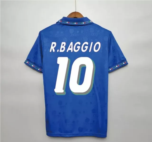 Maglia Italia ROBERTO BAGGIO Mondiale 1994 maglietta calcio retro vintage USA 94