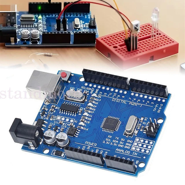 BOARD FOR ARDUINO UNO R3 Rev3 ATMEGA328P Compatible Board, CH340G USB ...