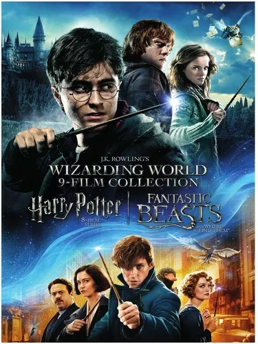 New DVD Harry Potter Wizarding World 9-Film Movie Collection w/ Fantastic Beasts