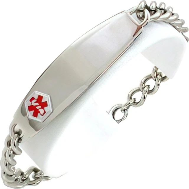 8" Medical ID Bracelet for Emergency Information