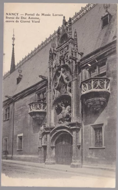 NANCY 54 Portail du Musée Statue du Duc Antoine de Viard CPA non-circulée ~1900