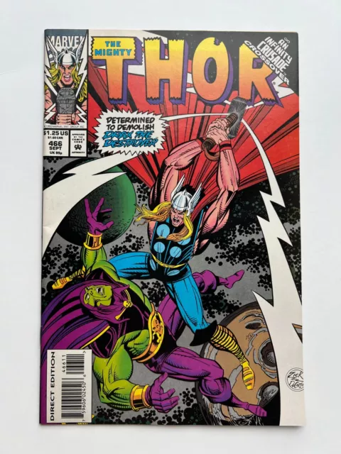 The Mighty Thor #466, Vol. 1 - Infinity Crusade! (Marvel Comics, 1993) VF+