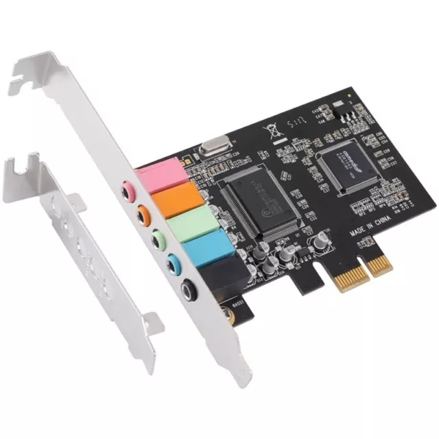 PCIe Sound Card 5.1, PCI Surround Card 3D Stereo Audio with High Sound PC SounU2