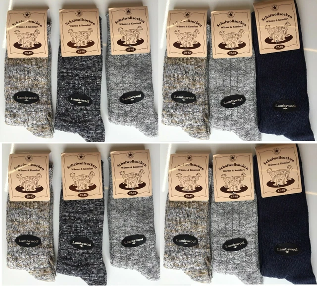 9 Pairs Men's Thick Chunky Wool Work Hiking Boot Socks Size UK 6-11   NMVCNX