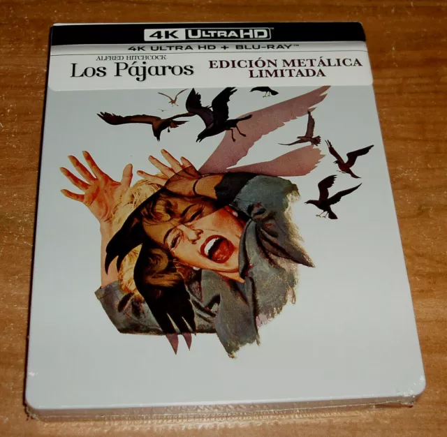 Les Oiseaux (The Birds) Limitée Steelbook 4K UHD + Blu-Ray Neuf (Sans Ouvrir) R2