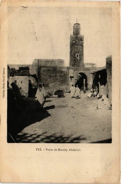 CPA AK FEZ - Porte de Mouley Abdallah MAROC (796329)