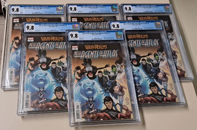 War of the Realms New Agents of Atlas 1 CGC 9.8 1st Aero Wave Luna GET ALL 6