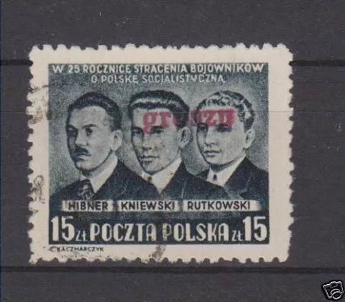 Poland 1950 Groszy Ovpt On Scott 485 Michel 666 Vfu