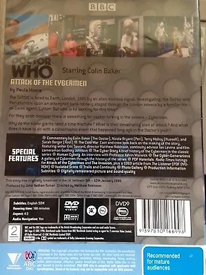 DOCTOR WHO - Attack Of The Cybermen DVD BBC AS NEW! Colin Baker 2